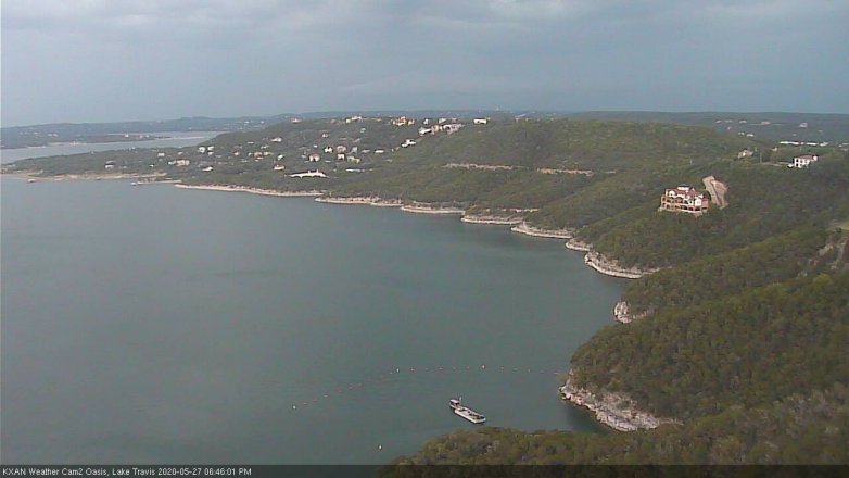 Lake Travis webcam, May 27, 2020 6:45 PM CT