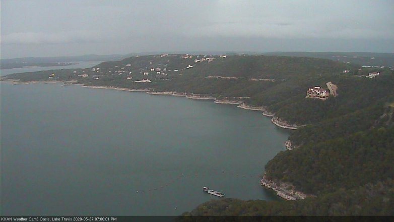 Lake Travis webcam, May 27, 2020 7:00 PM CT