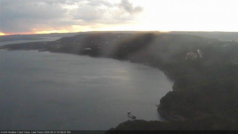 Lake Travis webcam, May 27, 2020 7:45 PM CT