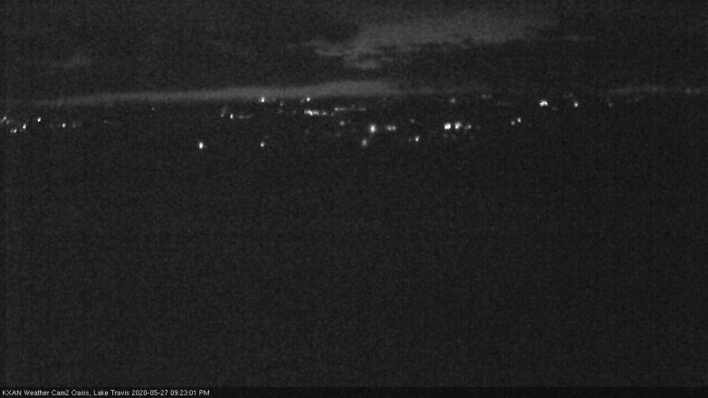 Lake Travis webcam, May 27, 2020 9:25 PM CT