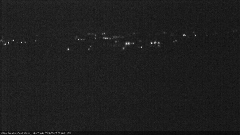 Lake Travis webcam, May 27, 2020 9:45 PM CT