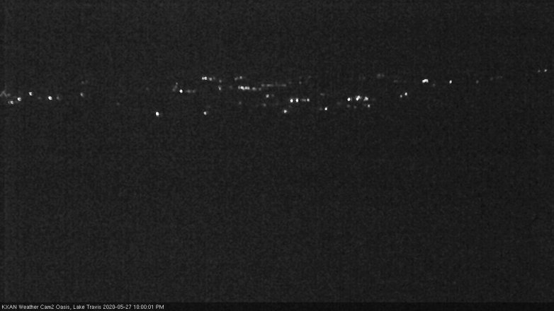 Lake Travis webcam, May 27, 2020 10:00 PM CT