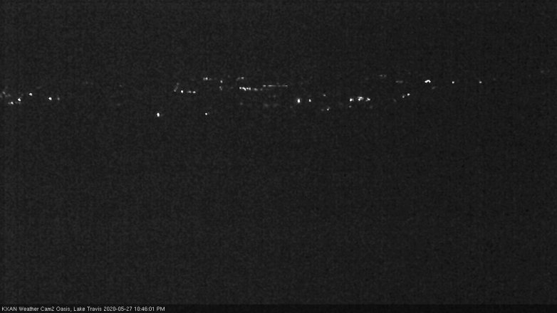 Lake Travis webcam, May 27, 2020 10:45 PM CT