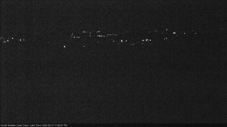 Lake Travis webcam, May 27, 2020 11:00 PM CT