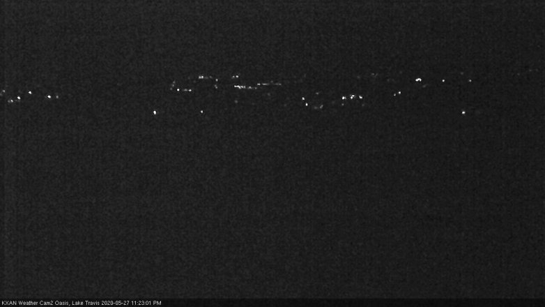 Lake Travis webcam, May 27, 2020 11:25 PM CT
