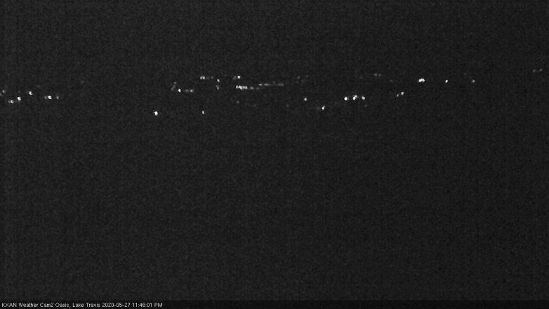 Lake Travis webcam, May 27, 2020 11:45 PM CT