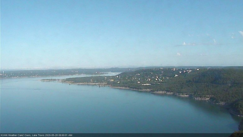 Lake Travis webcam, May 28, 2020 9:00 AM CT