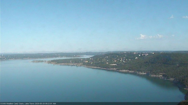 Lake Travis webcam, May 28, 2020 9:25 AM CT