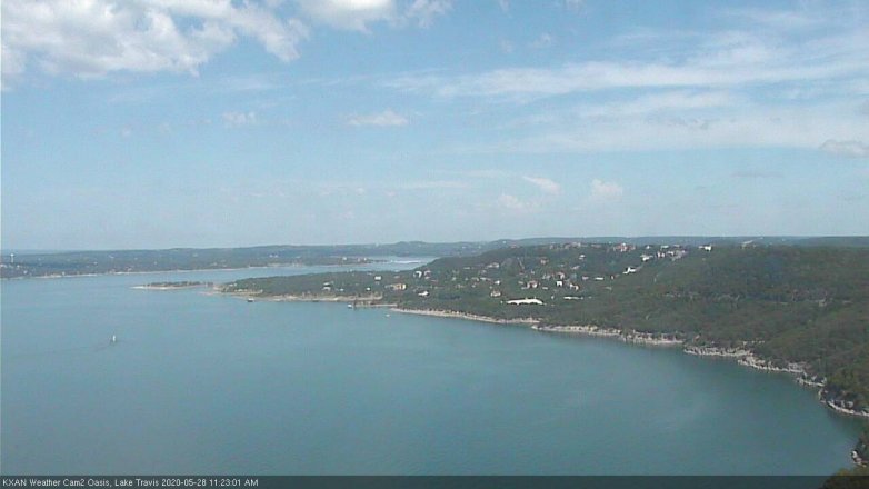 Lake Travis webcam, May 28, 2020 11:25 AM CT