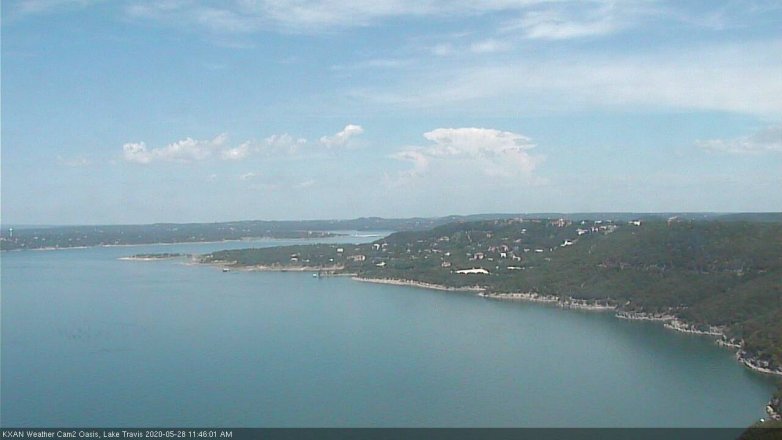 Lake Travis webcam, May 28, 2020 11:45 AM CT