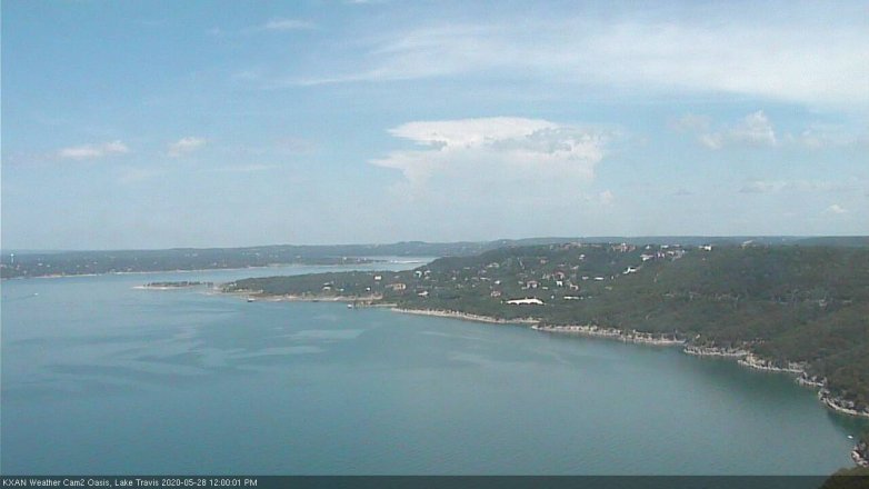 Lake Travis webcam, May 28, 2020 12:00 PM CT