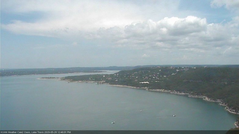 Lake Travis webcam, May 28, 2020 12:45 PM CT