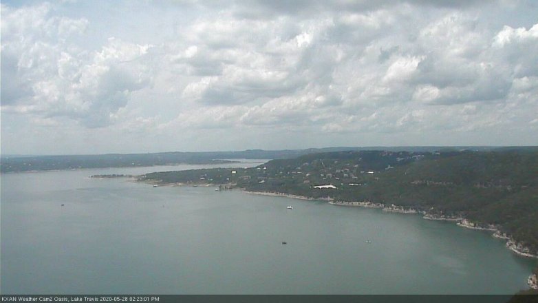 Lake Travis webcam, May 28, 2020 2:25 PM CT