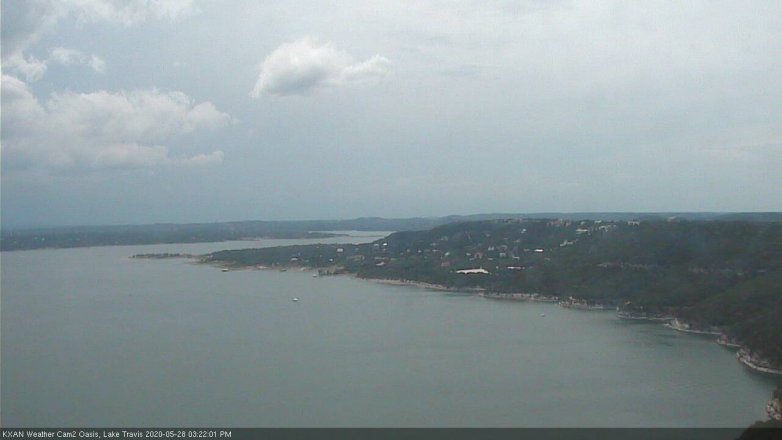 Lake Travis webcam, May 28, 2020 3:25 PM CT