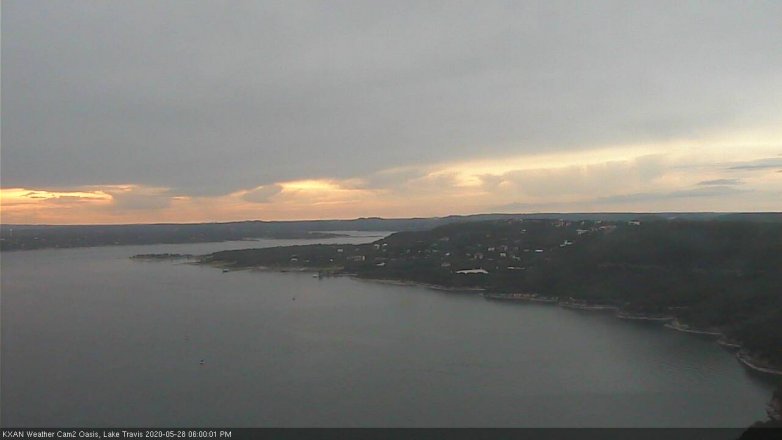 Lake Travis webcam, May 28, 2020 6:00 PM CT