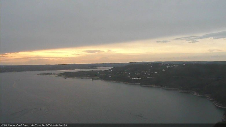 Lake Travis webcam, May 28, 2020 6:45 PM CT