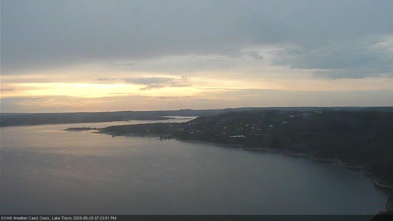 Lake Travis webcam, May 28, 2020 7:25 PM CT