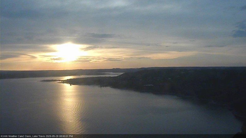 Lake Travis webcam, May 28, 2020 8:00 PM CT