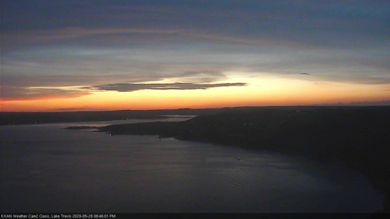 Lake Travis webcam, May 28, 2020 8:45 PM CT