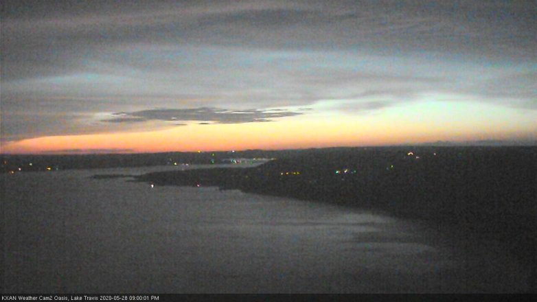 Lake Travis webcam, May 28, 2020 9:00 PM CT