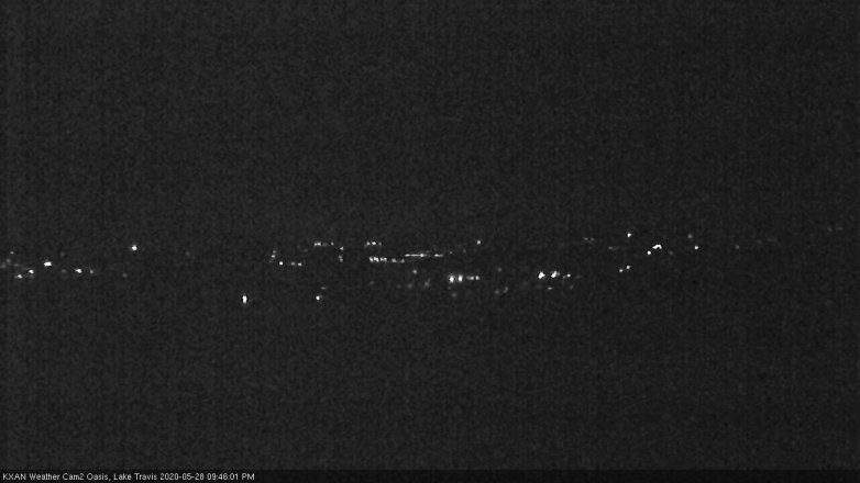 Lake Travis webcam, May 28, 2020 9:45 PM CT