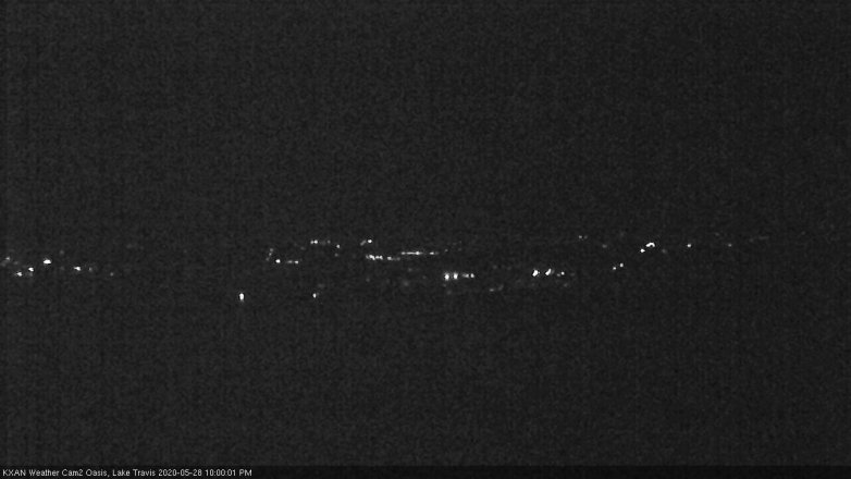 Lake Travis webcam, May 28, 2020 10:00 PM CT