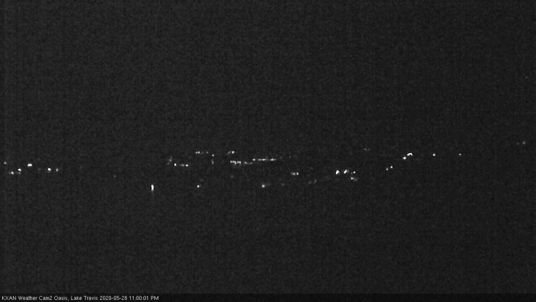 Lake Travis webcam, May 28, 2020 11:00 PM CT