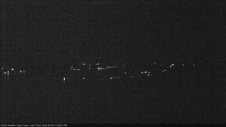 Lake Travis webcam, May 28, 2020 11:45 PM CT