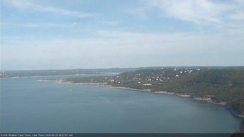 Lake Travis webcam, May 29, 2020 9:25 AM CT