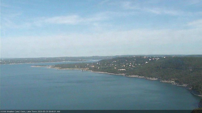 Lake Travis webcam, May 29, 2020 9:45 AM CT