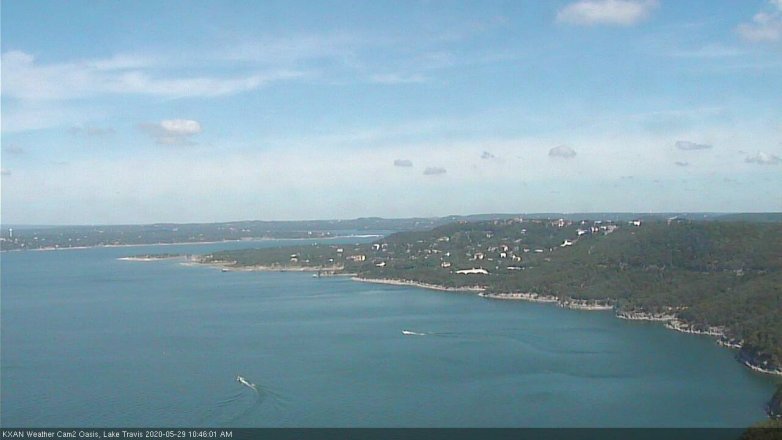 Lake Travis webcam, May 29, 2020 10:45 AM CT