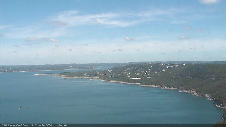 Lake Travis webcam, May 29, 2020 11:00 AM CT