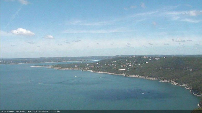 Lake Travis webcam, May 29, 2020 11:25 AM CT