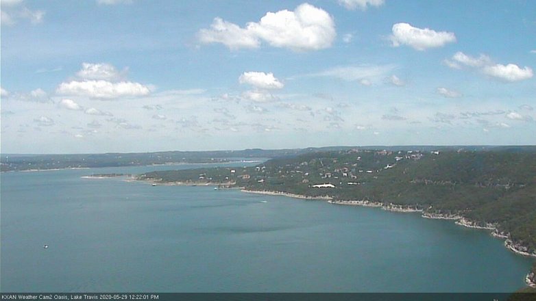 Lake Travis webcam, May 29, 2020 12:25 PM CT