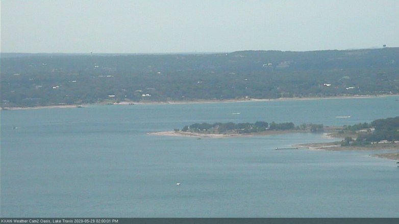 Lake Travis webcam, May 29, 2020 2:00 PM CT