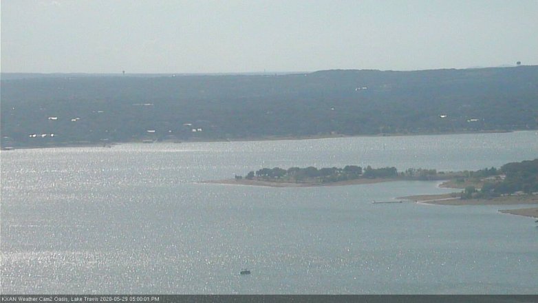 Lake Travis webcam, May 29, 2020 5:00 PM CT