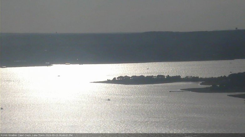 Lake Travis webcam, May 29, 2020 6:45 PM CT