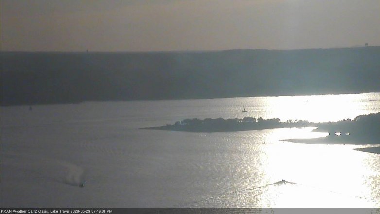 Lake Travis webcam, May 29, 2020 7:45 PM CT