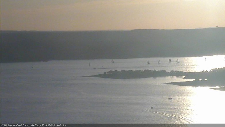 Lake Travis webcam, May 29, 2020 8:00 PM CT