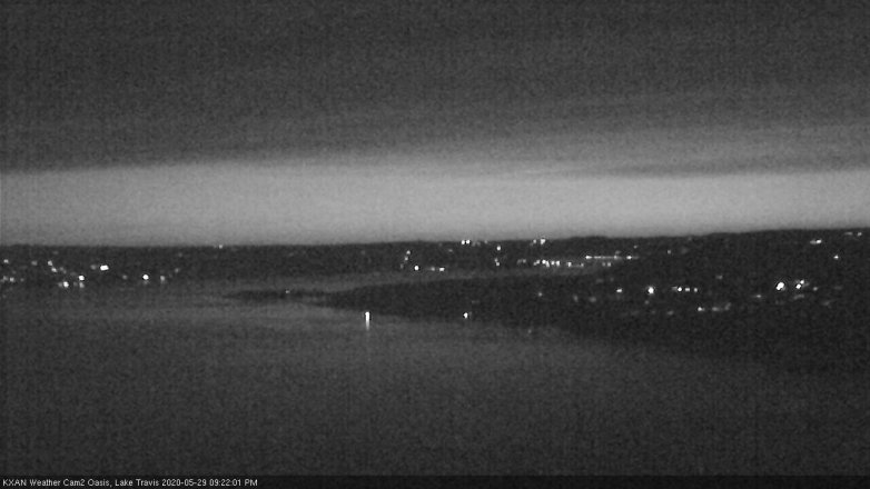 Lake Travis webcam, May 29, 2020 9:25 PM CT