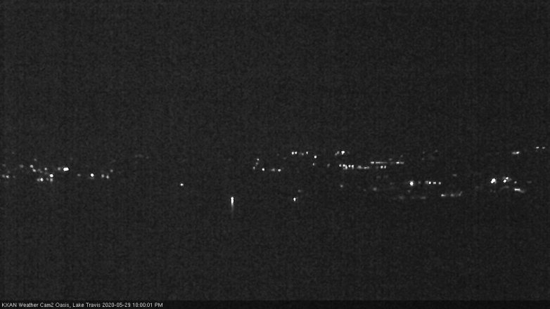 Lake Travis webcam, May 29, 2020 10:00 PM CT