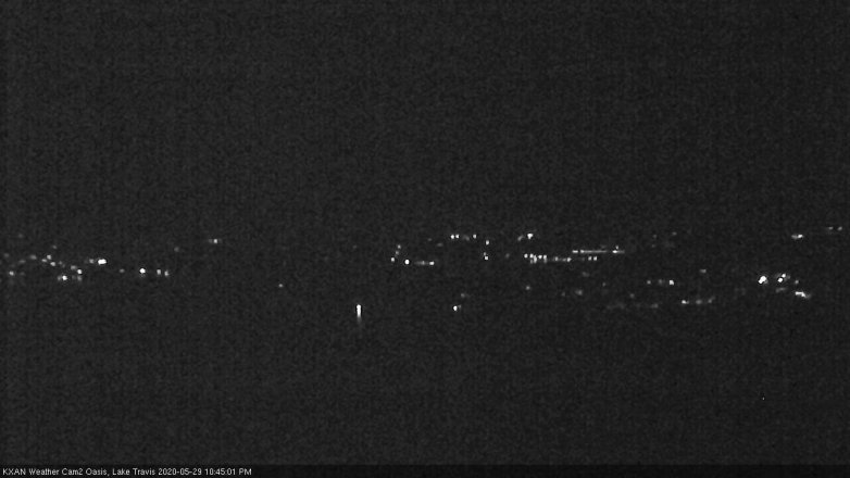 Lake Travis webcam, May 29, 2020 10:45 PM CT