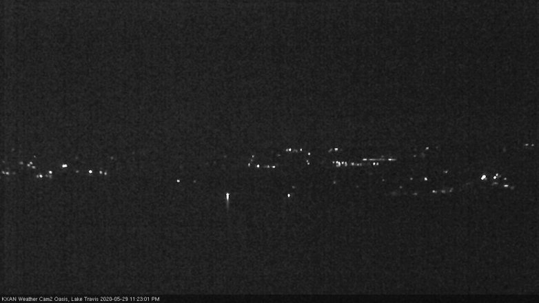Lake Travis webcam, May 29, 2020 11:25 PM CT