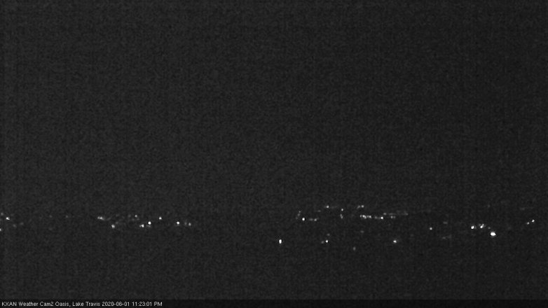 Lake Travis webcam, June 1, 2020 11:25 PM CT