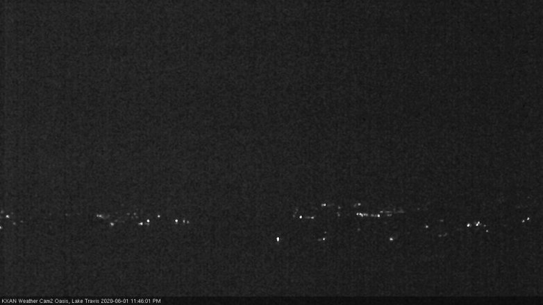 Lake Travis webcam, June 1, 2020 11:45 PM CT