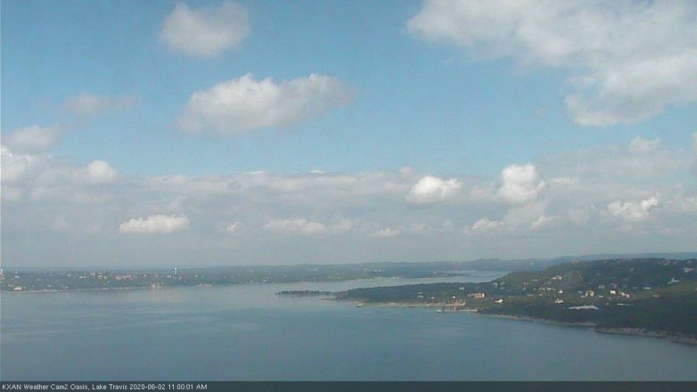 Lake Travis webcam, June 2, 2020 11:00 AM CT
