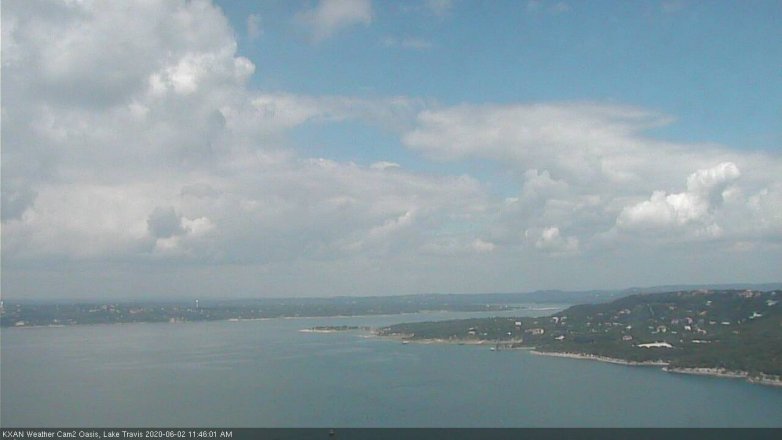 Lake Travis webcam, June 2, 2020 11:45 AM CT