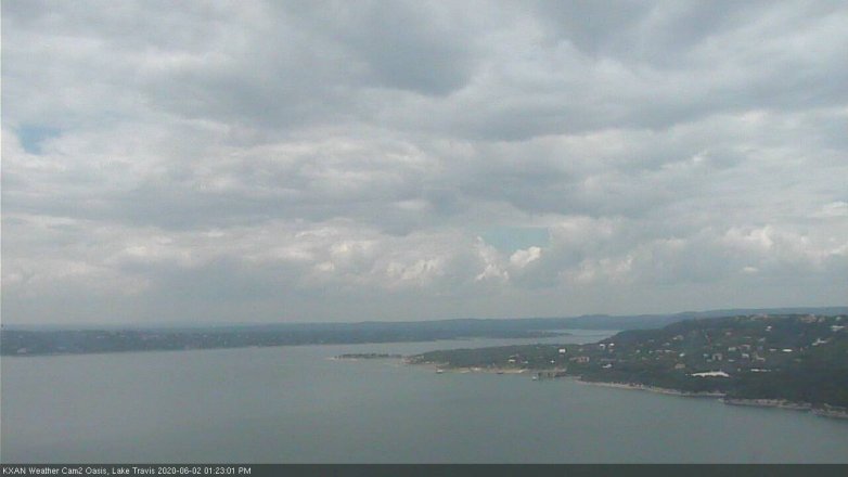 Lake Travis webcam, June 2, 2020 1:25 PM CT