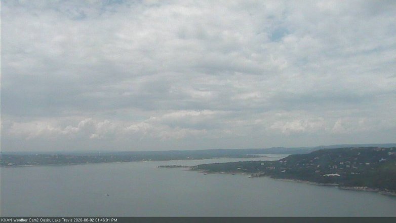 Lake Travis webcam, June 2, 2020 1:45 PM CT