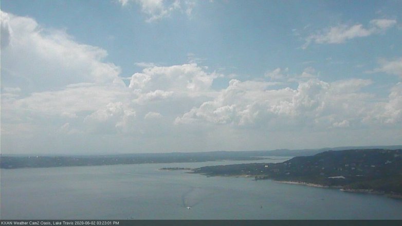 Lake Travis webcam, June 2, 2020 3:25 PM CT